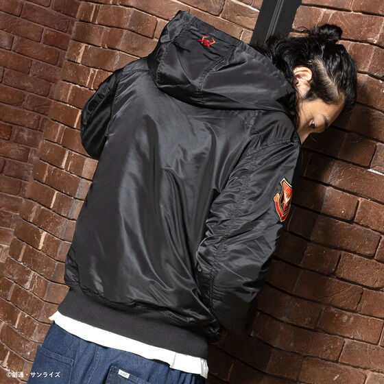 STRICT-G x ALPHA Mobile Suit Gundam Hooded Rib Jacket ZEON STRICT-G x ALPHA Mobile Suit Gundam Hooded Rib Jacket ZEON
