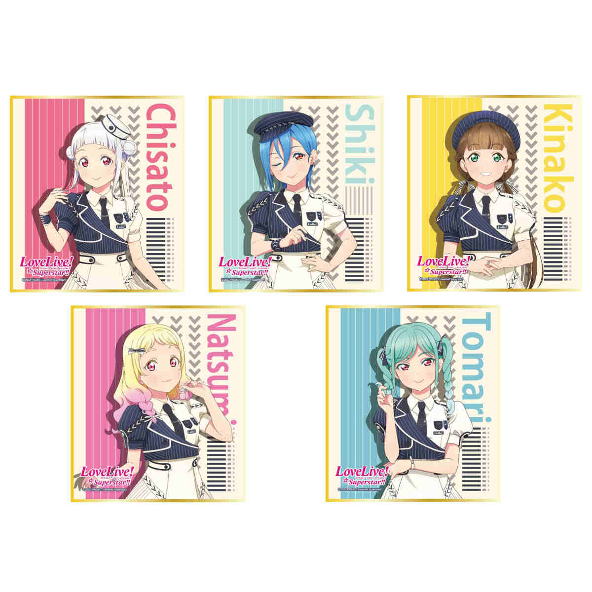 Love Live! Superstar!! Mini Shikishi 5 styles 5yncri5e! set