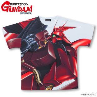 Mobile Suit Gundam Char's Counterattack Full Panel T-shirt  MSN-04