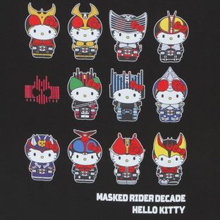 Full-color Printed T-shirt—Kamen Rider Decade/Hello Kitty Collaboration
