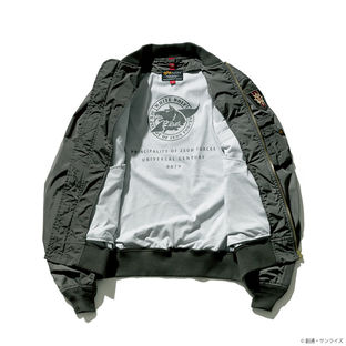 STRICT-G x ALPHA Light MA-1 Bomber Jacket - Mobile Suit Gundam