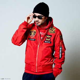 STRICT-G x ALPHA Light MA-1 Bomber Jacket - Mobile Suit Gundam