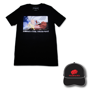 One-Punch Man Screenshot Black Ver. T-Shirt Bundle [January 2022 Delivery]