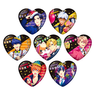 「Obey Me! in NAMJATOWN」Heart Tin Badge Collection (Complete Set of 7) 