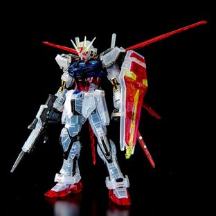 RG 1/144 THE GUNDAM BASE LIMITED AILE STRIKE GUNDAM & SKYGRASPER LAUNCHER/SWORD PACK SET [CLEAR COLOR]