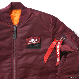 STRICT-G x ALPHA Mobile Suit Gundam Red Comet MA-1 Jacket | GUNDAM