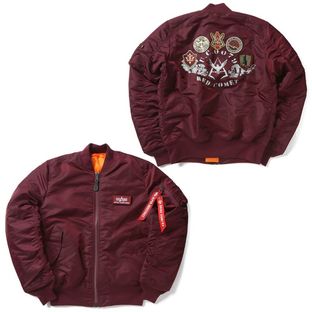 STRICT-G x ALPHA Mobile Suit Gundam Red Comet MA-1 Jacket