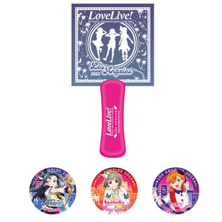 Love Live! series AX Los Angeles 2023 Acrylic plate light & Tin Button 3pcs set [October 2023 Delivery]