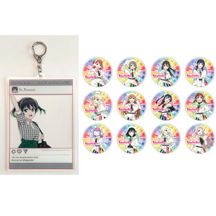 Love Live! Nijigasaki High School Idol Club Yu Takasaki Acrylic photoframe style keychain & Tin Button Vol. 5 (Set) [October 2023 Delivery]