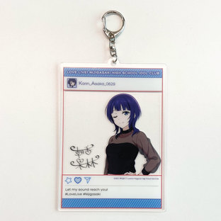 Love Live! Nijigasaki High School Idol Club Karin Asaka Acrylic photoframe style keychain & Icon patch June 2024 Delivery