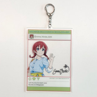 Love Live! Nijigasaki High School Idol Club Emma Verde Acrylic photoframe style keychain & Icon patch June 2024 Delivery