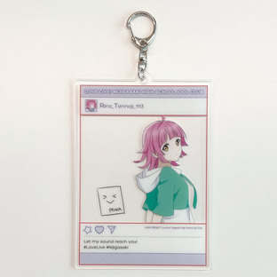 Love Live! Nijigasaki High School Idol Club Rina Tennoji Acrylic photoframe style keychain & Icon patch September 2024 Delivery