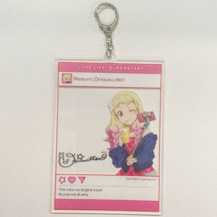Love Live! Superstar!! Natsumi Onitsuka Acrylic photoframe style keychain & Icon patch June 2024 Delivery
