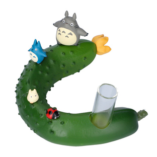 Totoro and Vegetable single vase - Cucumber My Neighbor Totoro