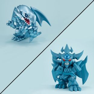 MEGATOON Yu-Gi-Oh Duel Monsters Blue Eyes White Dragon & Obelisk the Tormentor set with Gift