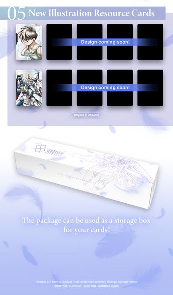 New Illustration Resource Cards [PB01] GUNDAM CARD GAME Premium Accessory Set -Mobile Suit Gundam Wing-