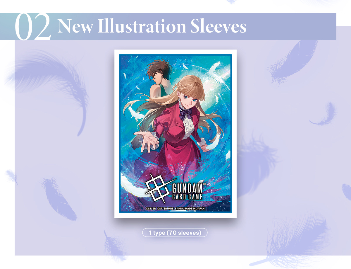 New Illustration Sleeves [PB01] GUNDAM CARD GAME Premium Accessory Set -Mobile Suit Gundam Wing-