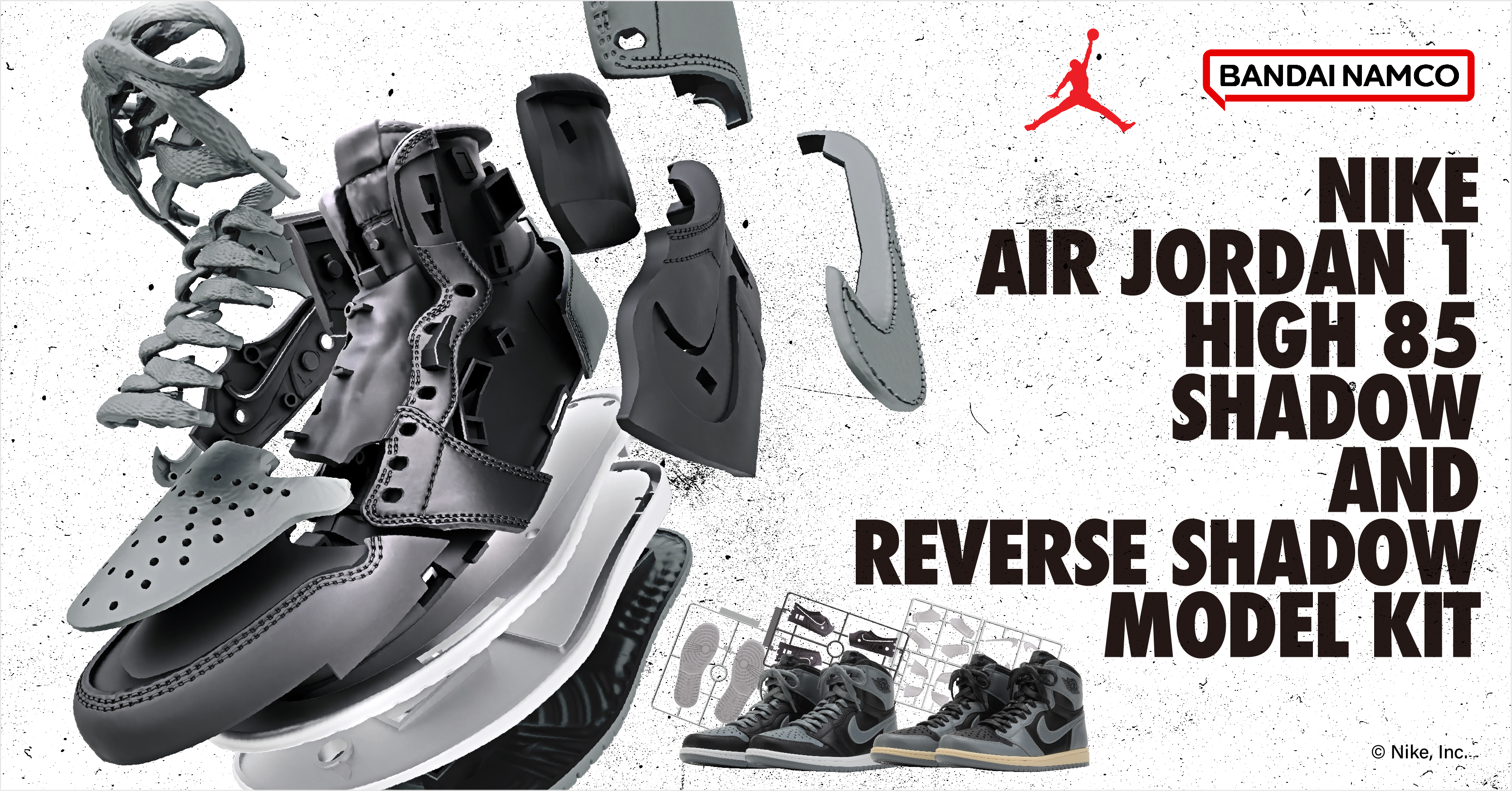 NIKE AIR JORDAN 1 HIGH 85 SHADOW × REVERSE SHADOW MODEL KIT [2025