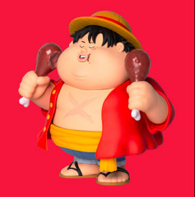 CHUNKY Luffy and Chopper The Famous Chunkies by Alex Solis x BusterCall  [ONE PIECE] Project - The Toy Chronicle