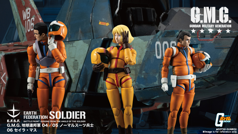 G.M.G. Mobile Suit Gundam Earth Federation Force 04,05,06 Sayla Mass set 【with gift】