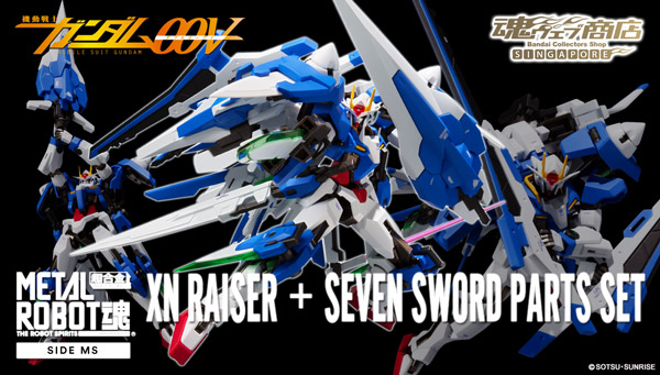 Metal Robot Spirits Side Ms Raiser Seven Sword Parts Set Gundam Premium Bandai Singapore Online Store For Action Figures Model Kits Toys And More