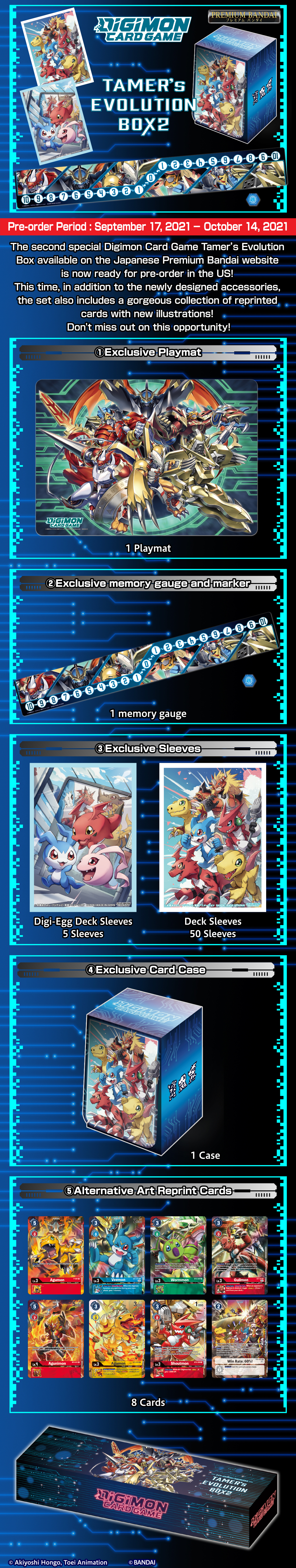 DIGIMON CARD GAME TAMER'S EVOLUTION BOX2