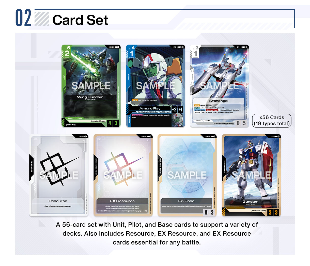 GUNDAM CARD GAME Card Set