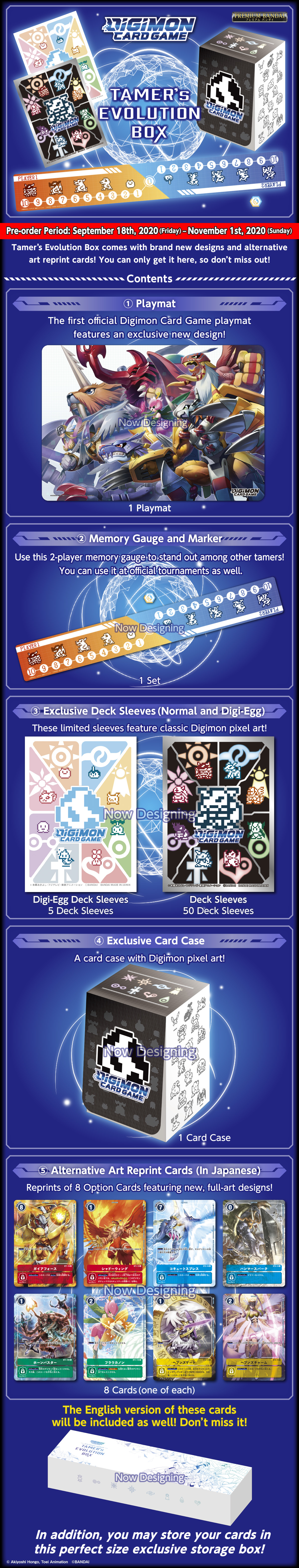 digimon card game tamer goods set 3