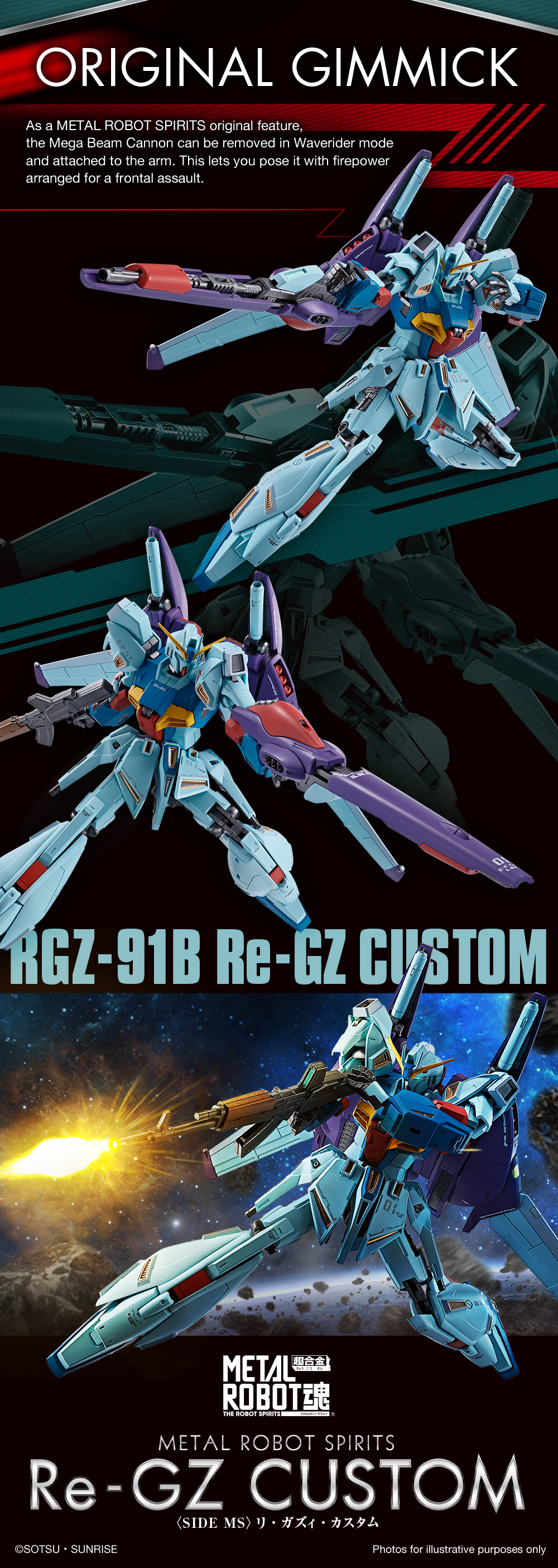 METAL ROBOT SPIRITS ＜SIDE MS＞ Re-GZ Custom | GUNDAM | PREMIUM