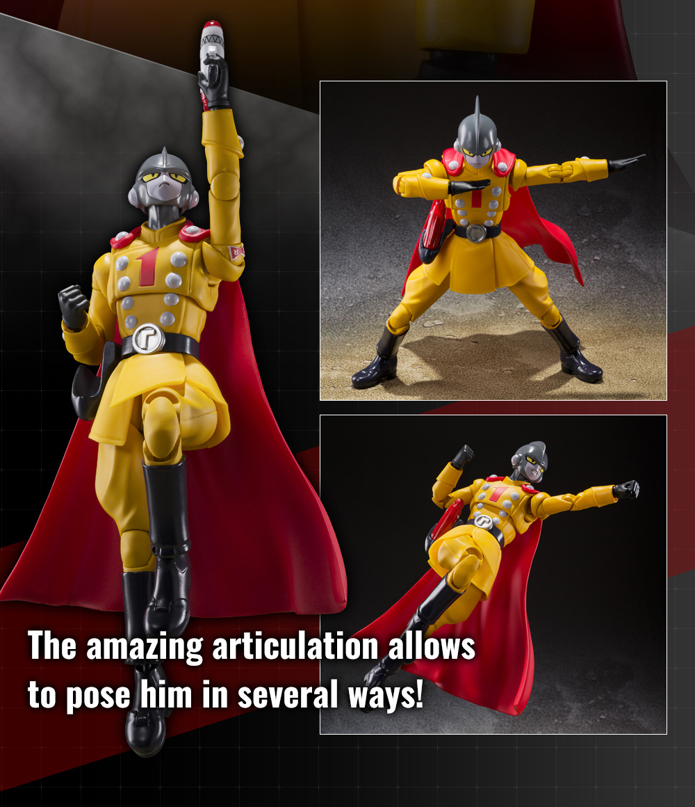 The amazing articulation allows to pose him in several ways!