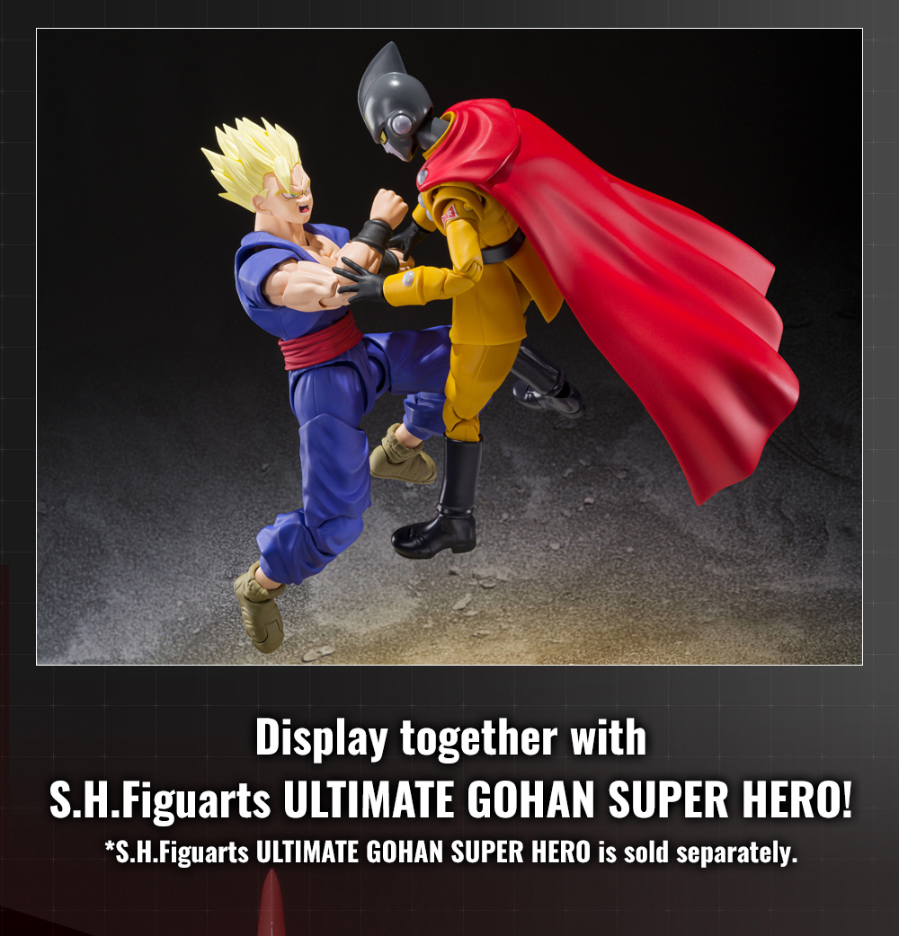 Display together with S.H.Figuarts ULTIMATE GOHAN SUPER HERO! *S.H.Figuarts ULTIMATE GOHAN SUPER HERO is sold separately