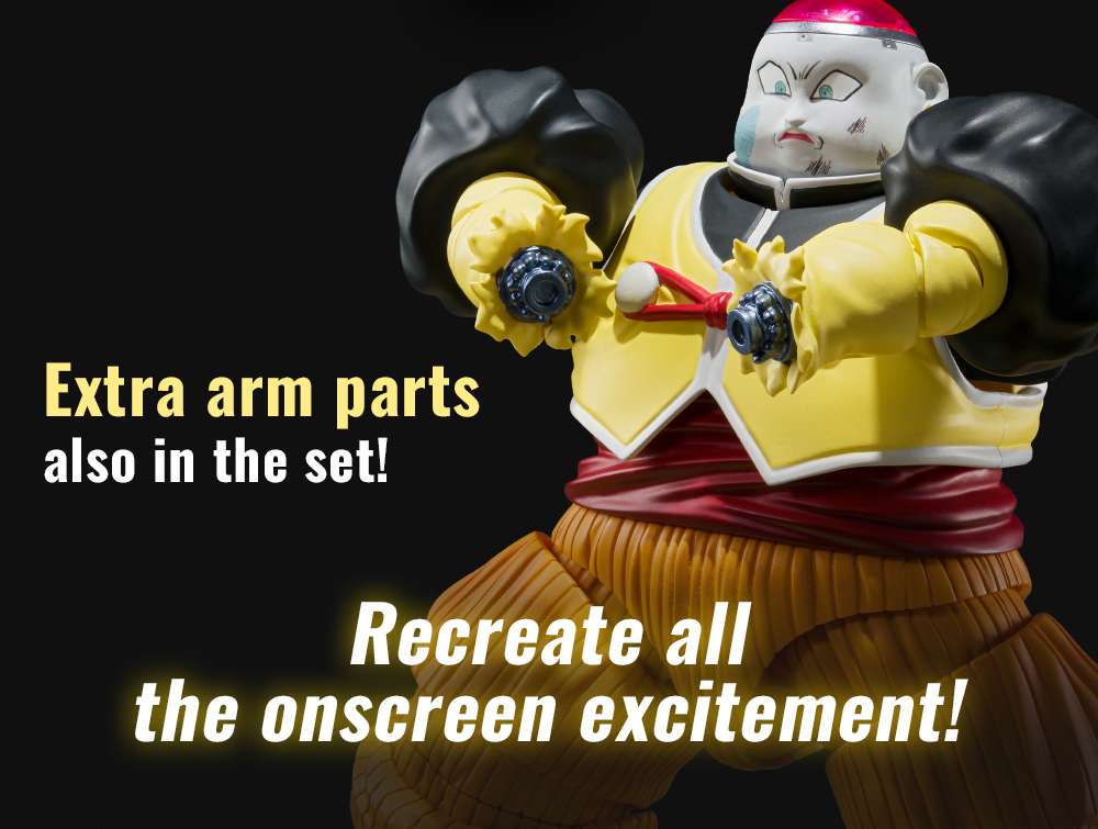 Extra arm parts Also in the set! Recreate all the onscreen excitement!