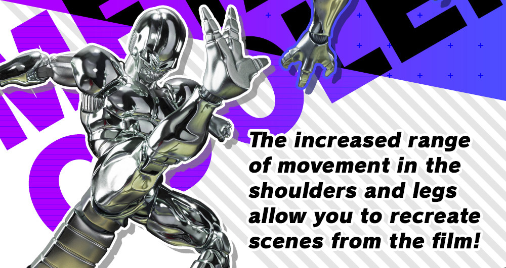 The increased range of movement in the shoulders and legs allow you to recreate scenes from the film!