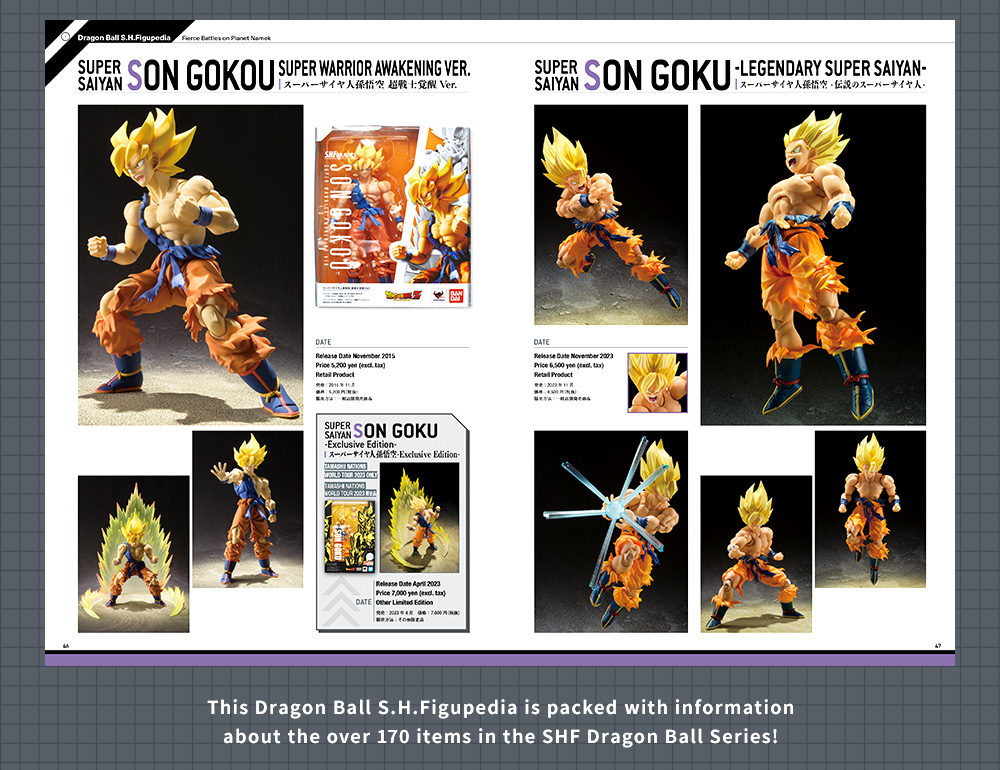 This Dragon Ball S.H.Figupedia is packed with information about the over 170 items in the SHF Dragon Ball Series!