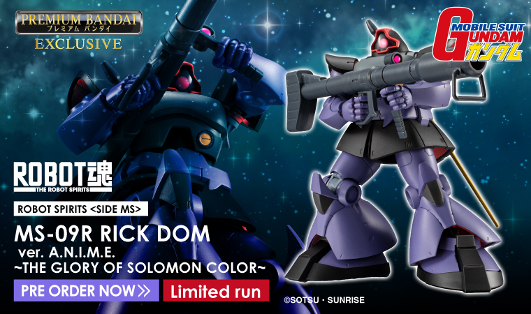 THE ROBOT SPIRITS <SIDE MS> MS-09R RICK DOM ver. A.N.I.M.E. ～THE GLORY OF SOLOMON COLOR～