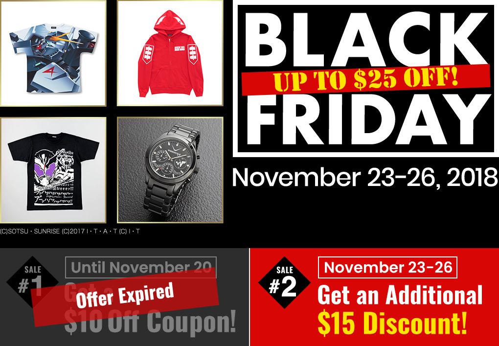 BLACK FRIDAY UP TO $25 OFF!