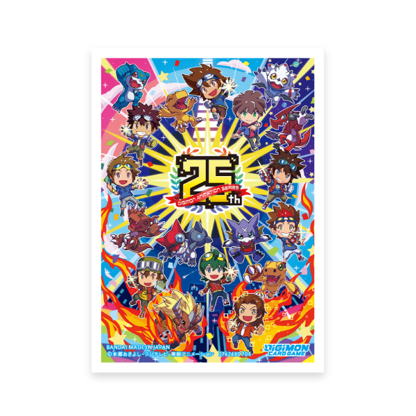 [Bandai Card Games Fest 24-25 pick-up] DIGIMON CARD GAME OFFICIAL SLEEVES DIGIMON ANIMATION SERIES 25th's product image