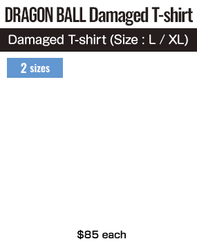 DRAGON BALL Damaged T-shirt (Damaged T-shirt (Size : L / XL))