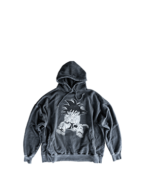 DRAGON BALL Damaged Hoodie (Damaged Hoodie (Size : L / XL))