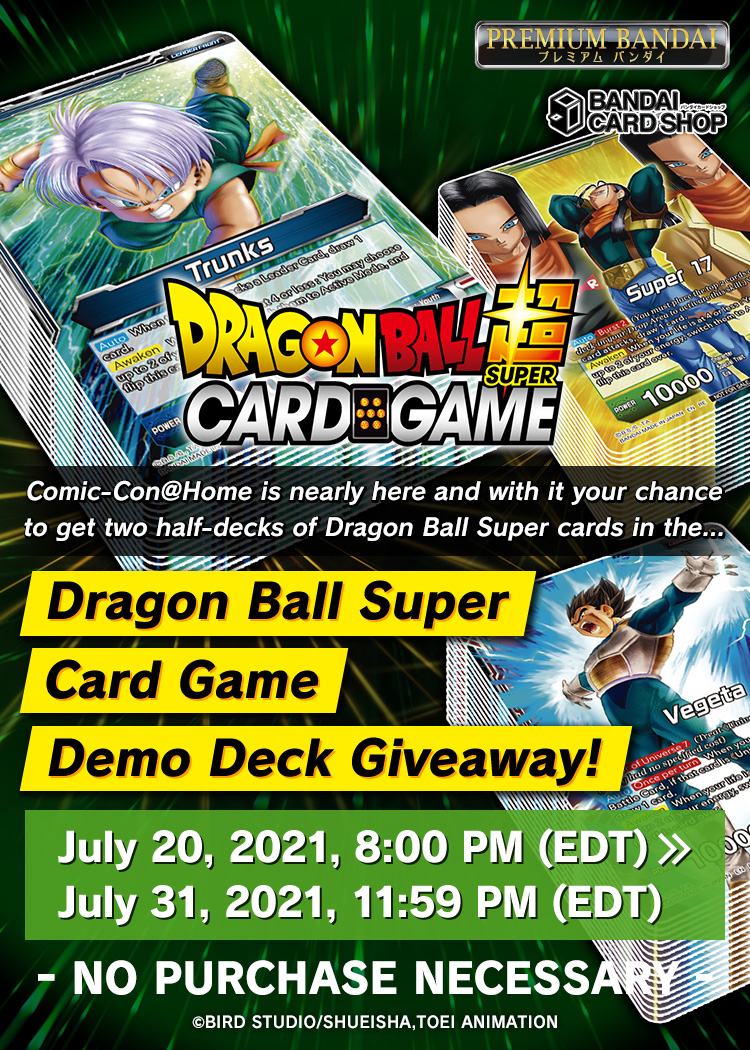 BANDAI CARD SHOP'S Dragon Ball Super Trading Card Game Sweepstakes