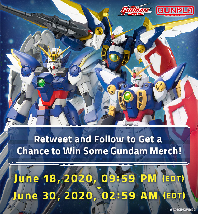 Retweet and Follow to Get a Chance to Win Some Gundam Merch!