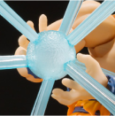 Close-up of figure performing Kamehameha attack