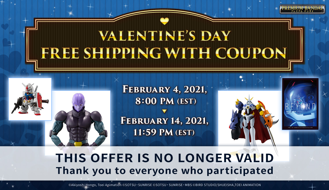 VALENTINE’S DAY FREE SHIPPING WITH COUPON